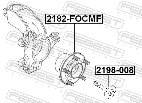 Wheel Hub - 2182-FOCMF FEBEST