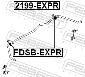 Стабилизатор, ходовая часть - 2199-EXPR FEBEST