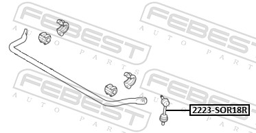 Rod/Strut, stabiliser - 2223-SOR18R FEBEST