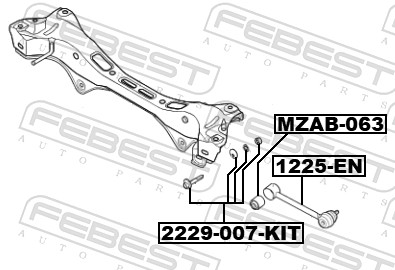 Camber Correction Screw - 2229-007-KIT FEBEST