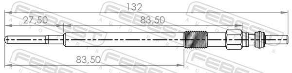 Glow Plug - 22642-001 FEBEST
