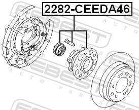 Wheel Hub - 2282-CEEDA46 FEBEST