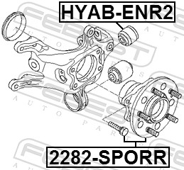 Wheel Hub - 2282-SPORR FEBEST
