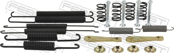 Accessory Kit, parking brake shoes - 2304-1JR-KIT FEBEST