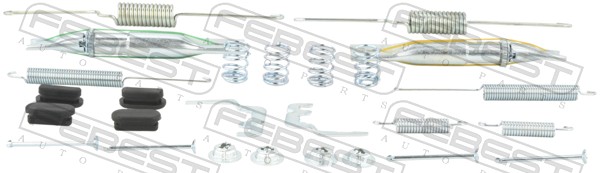 priedų komplektas, stovėjimo stabdžių trinkelės - 2304-2H0R-KIT FEBEST