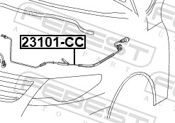 Bonnet Cable - 23101-CC FEBEST