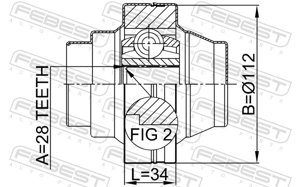 Joint Kit, drive shaft - 2311-TOUR FEBEST