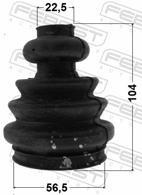 Bellow Set, drive shaft - 2315-T5RH FEBEST