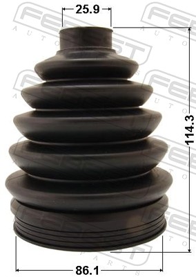 Bellow Set, drive shaft - 2317P-B6 FEBEST