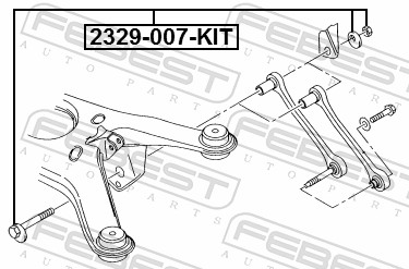Kit viti di correzione urti - 2329-007-KIT FEBEST