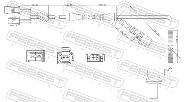 Sensor, wheel speed - 23606-010 FEBEST