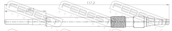 Glow Plug - 23642-005 FEBEST