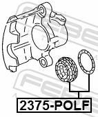 Repair Kit, brake caliper - 2375-POLF FEBEST