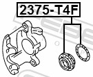 Repair Kit, brake caliper - 2375-T4F FEBEST
