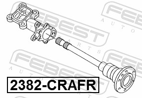 Wheel Hub - 2382-CRAFR FEBEST