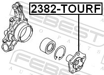 Mozzo ruota - 2382-TOURF FEBEST