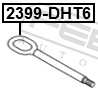 Tow hook - 2399-DHT6 FEBEST