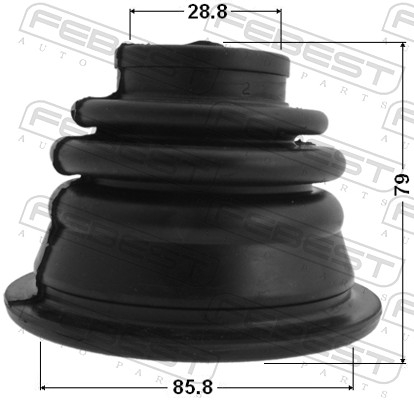 Bellow Set, drive shaft - 2415-01LH FEBEST