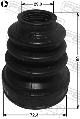 Bellow, drive shaft - 2415-KANIIT FEBEST