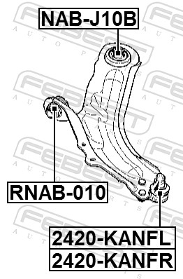 Ball Joint - 2420-KANFR FEBEST
