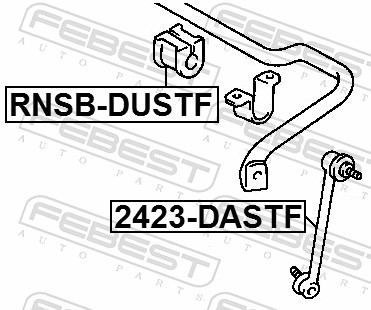 šarnyro stabilizatorius - 2423-DASTF FEBEST