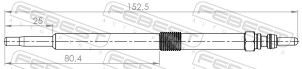 Glow Plug - 24642-003 FEBEST