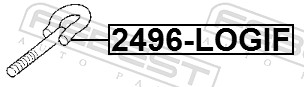 Tow hook - 2496-LOGIF FEBEST