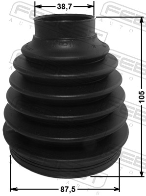Bellow, drive shaft - 2517-C5II FEBEST