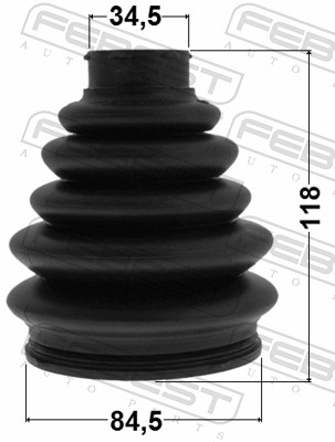 Bellow Set, drive shaft - 2517-C5 FEBEST