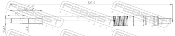 Glow Plug - 25642-002 FEBEST