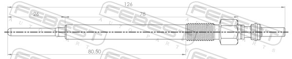 Glow Plug - 25642-012 FEBEST