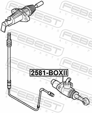 Master Cylinder, clutch - 2581-BOXII FEBEST