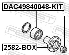 Wheel Hub - 2582-BOX FEBEST