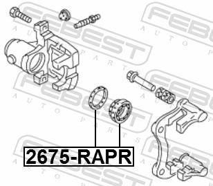 Repair Kit, brake caliper - 2675-RAPR FEBEST