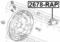 Wheel Brake Cylinder - 2678-RAP FEBEST