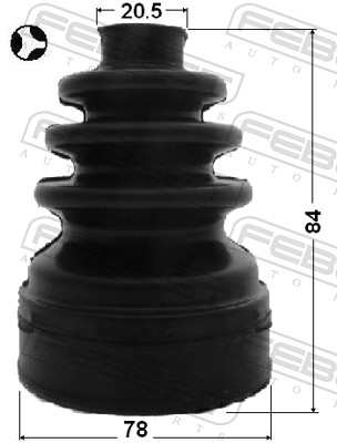 Bellow Set, drive shaft - 2715-S40T FEBEST