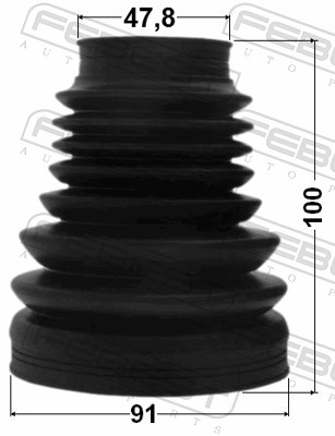 Bellow Set, drive shaft - 2715P-XC FEBEST