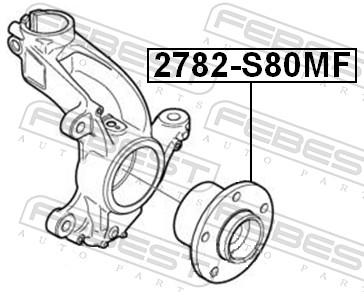 Wheel Hub - 2782-S80MF FEBEST