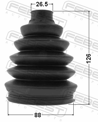 Bellow, drive shaft - 2917P-DIIIATF FEBEST