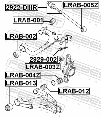 Inner Tie Rod - 2922-DIIIR FEBEST