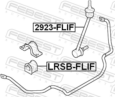Rod/Strut, stabiliser - 2923-FLIF FEBEST