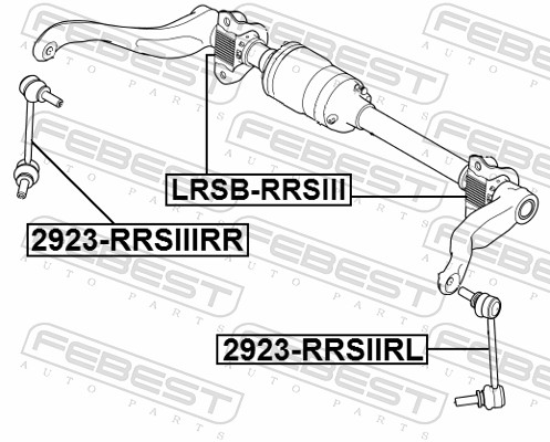 šarnyro stabilizatorius - 2923-RRSIIIRL FEBEST