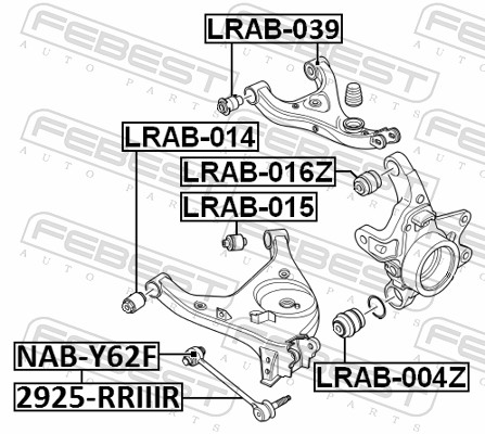 Track Control Arm - 2925-RRIIIR FEBEST