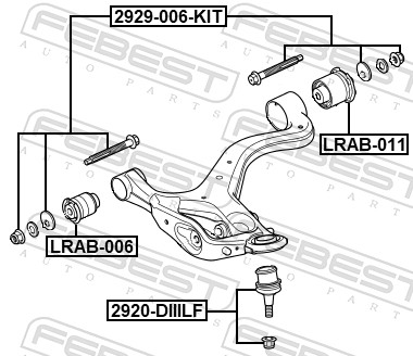 Camber Correction Screw Set - 2929-006-KIT FEBEST