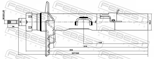 Shock Absorber - 29664167RL FEBEST