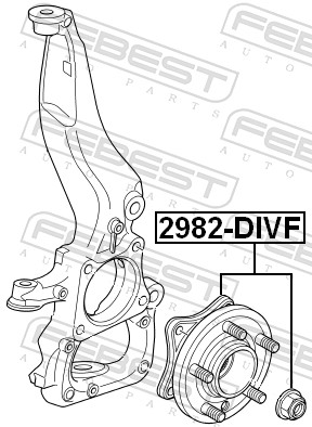 Mozzo ruota - 2982-DIVF FEBEST