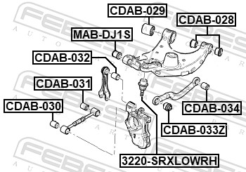 Ball Joint - 3220-SRXLOWRH FEBEST