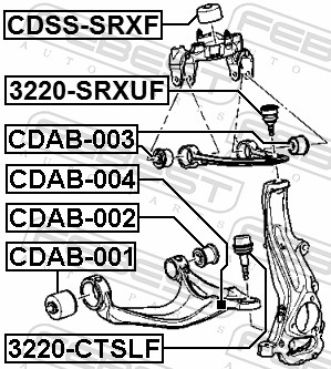 Ball Joint - 3220-SRXUF FEBEST