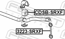 Rod/Strut, stabiliser - 3223-SRXF FEBEST
