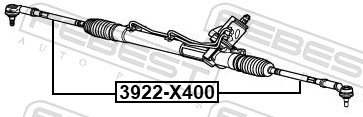 Inner Tie Rod - 3922-X400 FEBEST